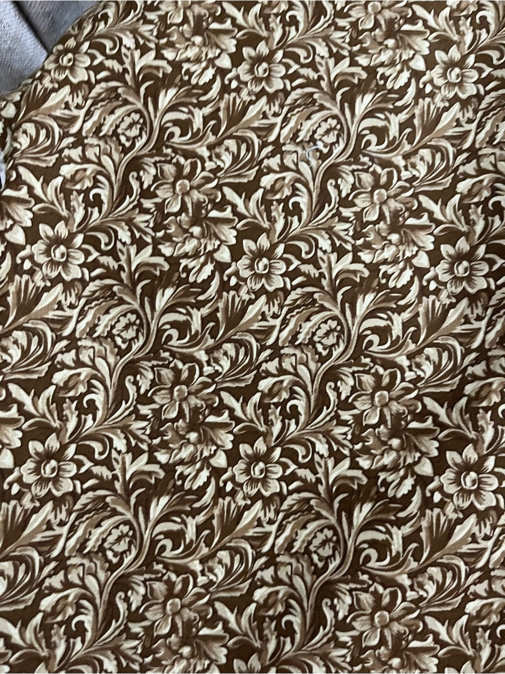 Riley Blake Cowgirl Brown Cotton Fabric  1 Yd New